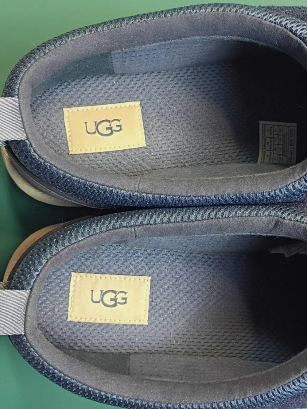 UGG Men Tasman IOE Slippers Night At Sea Blue Suede Clog Shoes 1155197 Size 13